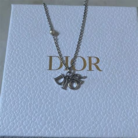 dior revolution necklace silver|christian Dior charm station necklace.